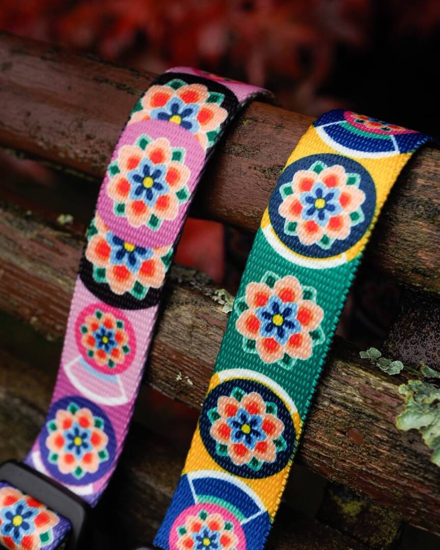 półzaciskowa obroża seoul harmony granat